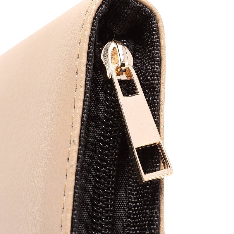 Topoomart PU Leather Fountain Pen Case Roller Ball Pen Dispaly Holder Bag Pouch Beige 12 - Image 5